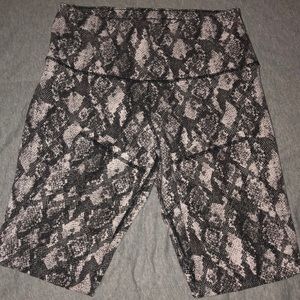 Snake Print High Waisted Capris